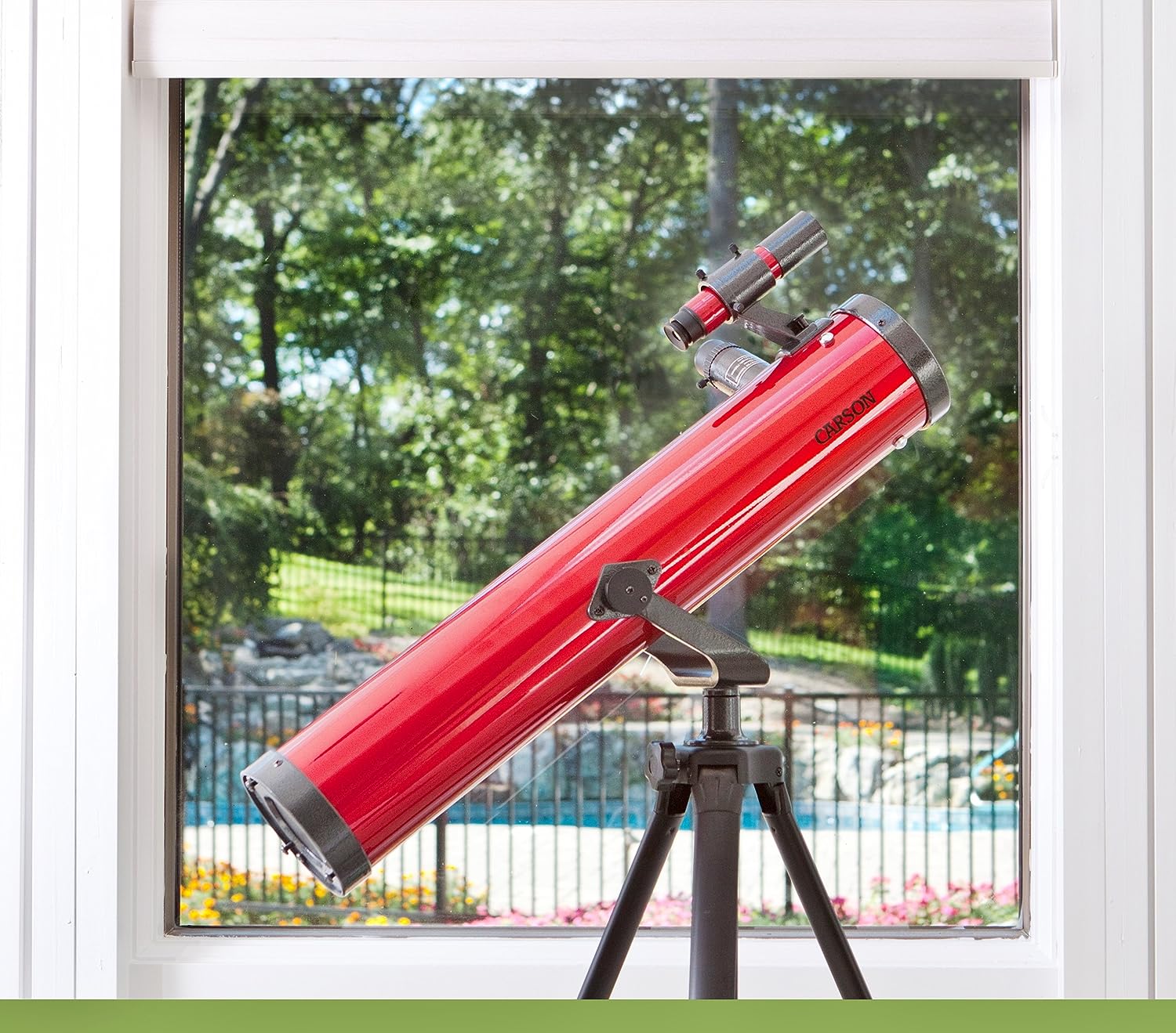 Carson Red Planet 45-100x114mm Newtonian Reflector Telescope (RP-300) , Red