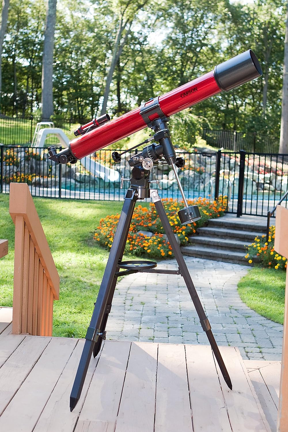 Carson Red Planet 50-100x90mm Refractor Telescope For Astronomy (RP-400)