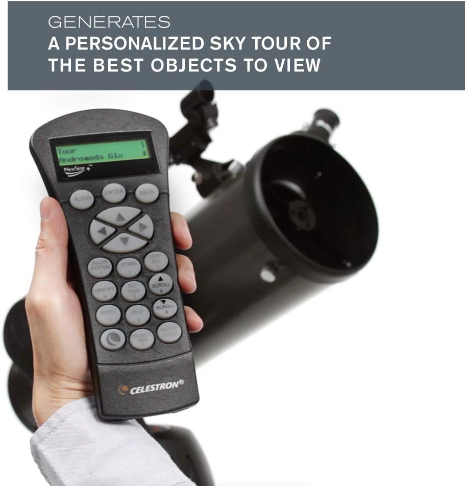 Celestron - NexStar 127SLT Computerized Telescope - Compact and Portable - Maksutov-Cassegrain Optical Design - SkyAlign Technology - Computerized Hand Control - 127mm Aperture  PowerTank, 12v 7Ah