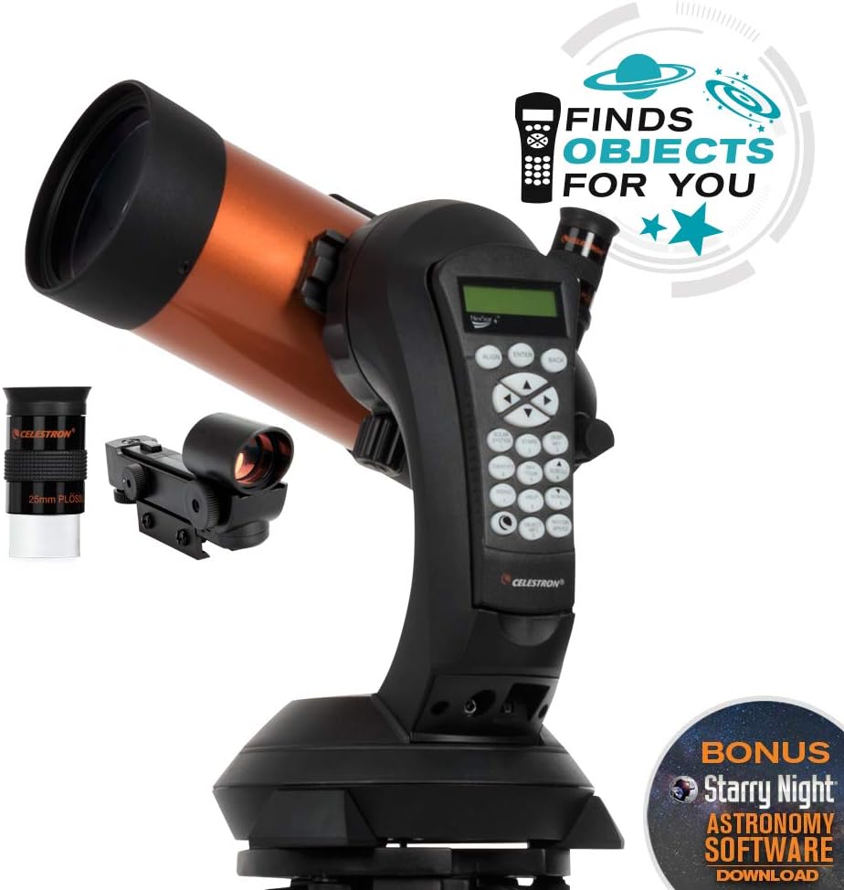 Celestron - NexStar 4SE Telescope - Computerized Telescope for Beginners and Advanced Users  PowerTank Lithium LT Telescope Battery – Rechargeable Portable 12V Power Supply