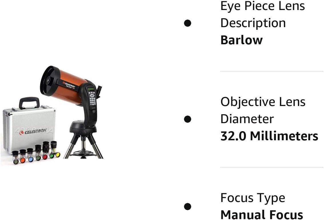 Celestron NexStar 8 SE Schmidt-Cassegrain Computerized Telescope with 1.25 Eyepiece and Filter Kit