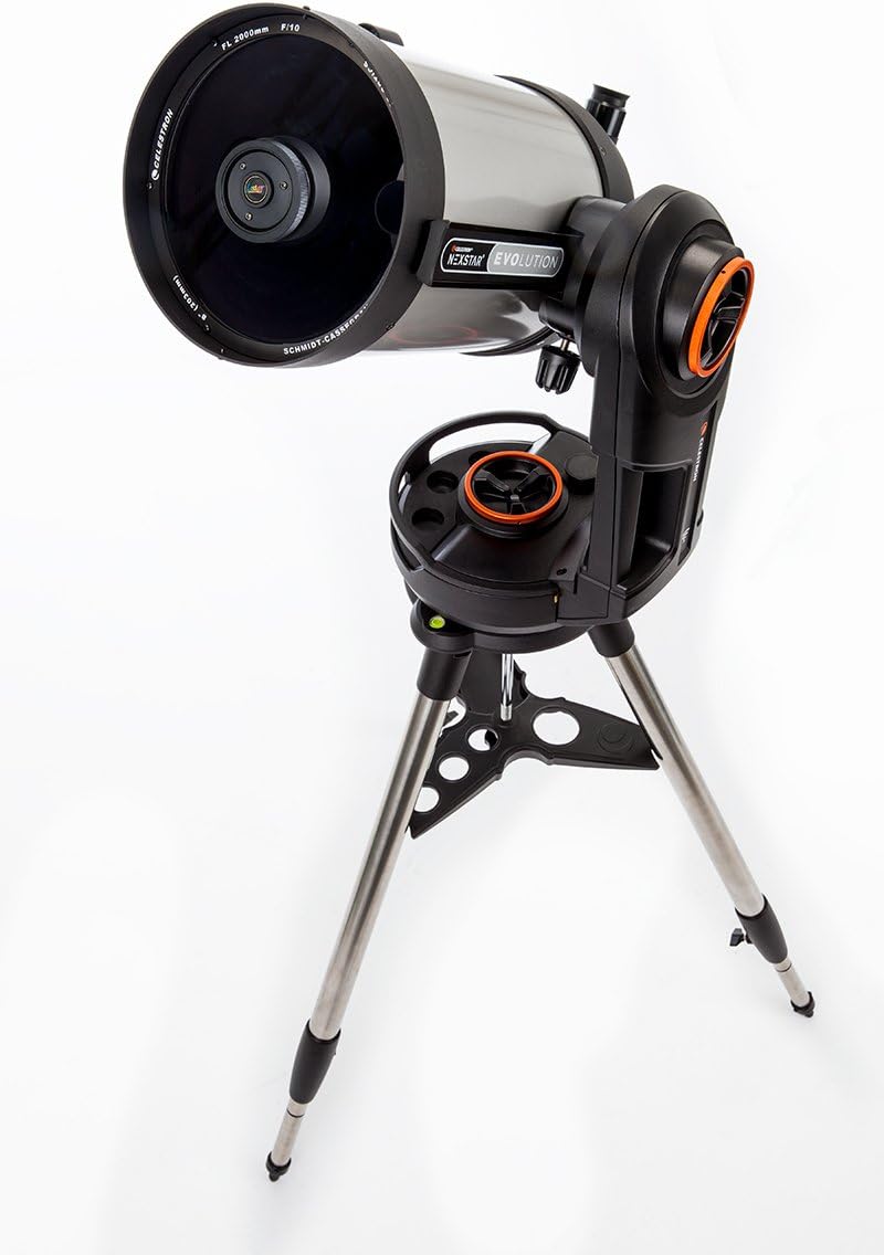 Celestron - NexStar Evolution 8 WiFi Enabled Computerized Telescope - 8” Schmidt-Cassegrain Telescope SCT - Control via Smartphone App - 10-Hour Lithium Battery - iPhone and Android Compatible