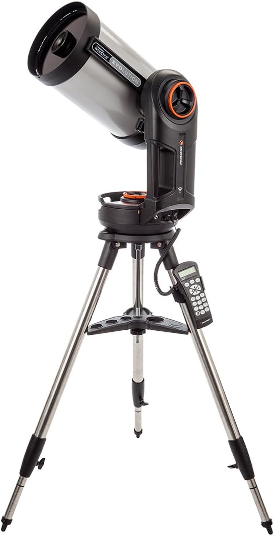 Celestron - NexStar Evolution 8 WiFi Enabled Computerized Telescope - 8” Schmidt-Cassegrain Telescope SCT - Control via Smartphone App - 10-Hour Lithium Battery - iPhone and Android Compatible