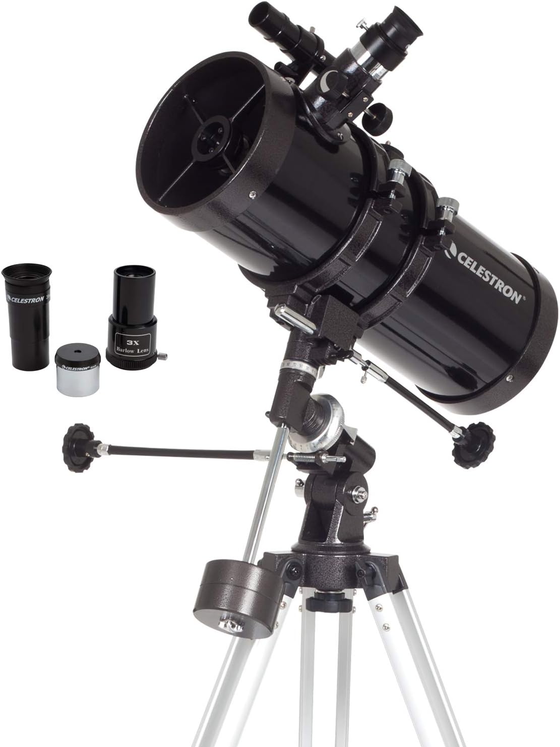 Celestron - PowerSeeker 127EQ Telescope - Manual German Equatorial Telescope for Beginners - Compact and Portable - Bonus Astronomy Software Package - 127mm Aperture