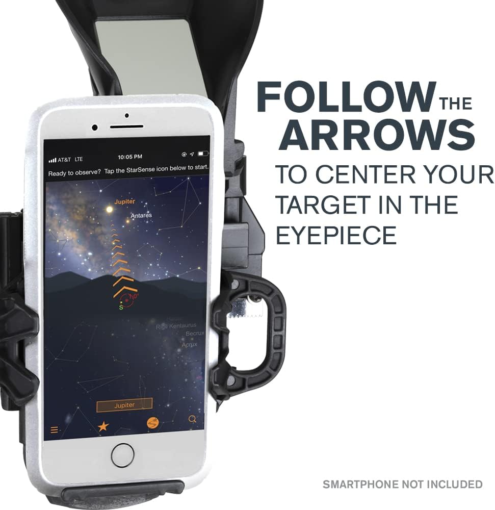 Celestron – StarSense Explorer DX 102AZ Smartphone App-Enabled Telescope – Works with StarSense App to Help You Find Stars, Planets  More – 102mm Refractor – iPhone/Android Compatible