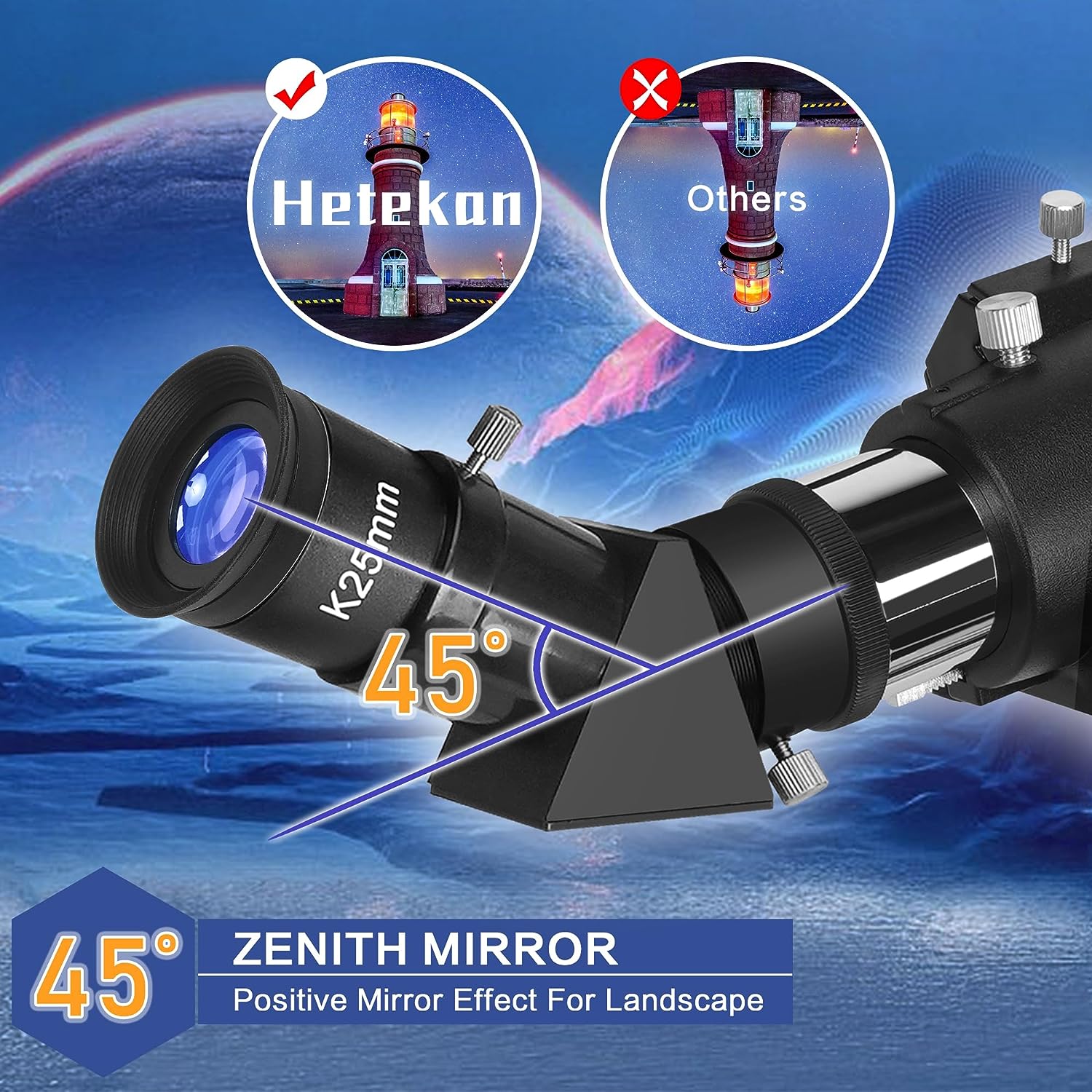 Hetekan Telescopes for Adults Astronomy, Telescope 90mm Aperture 700mm for Adults Kids  Beginners,Refractor Telescope with Tripod, Finderscope and Phone Adapter