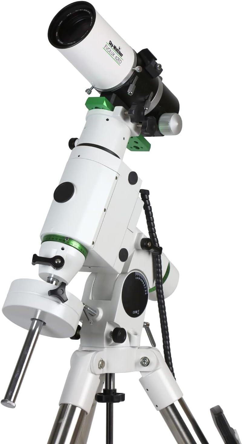 Sky Watcher Sky-Watcher Evolux 62ED Doublet Apo Refractor Telescope- Compact and Portable Optical Tube for Affordable Astrophotography and Visual Astronomy, White (S11305)