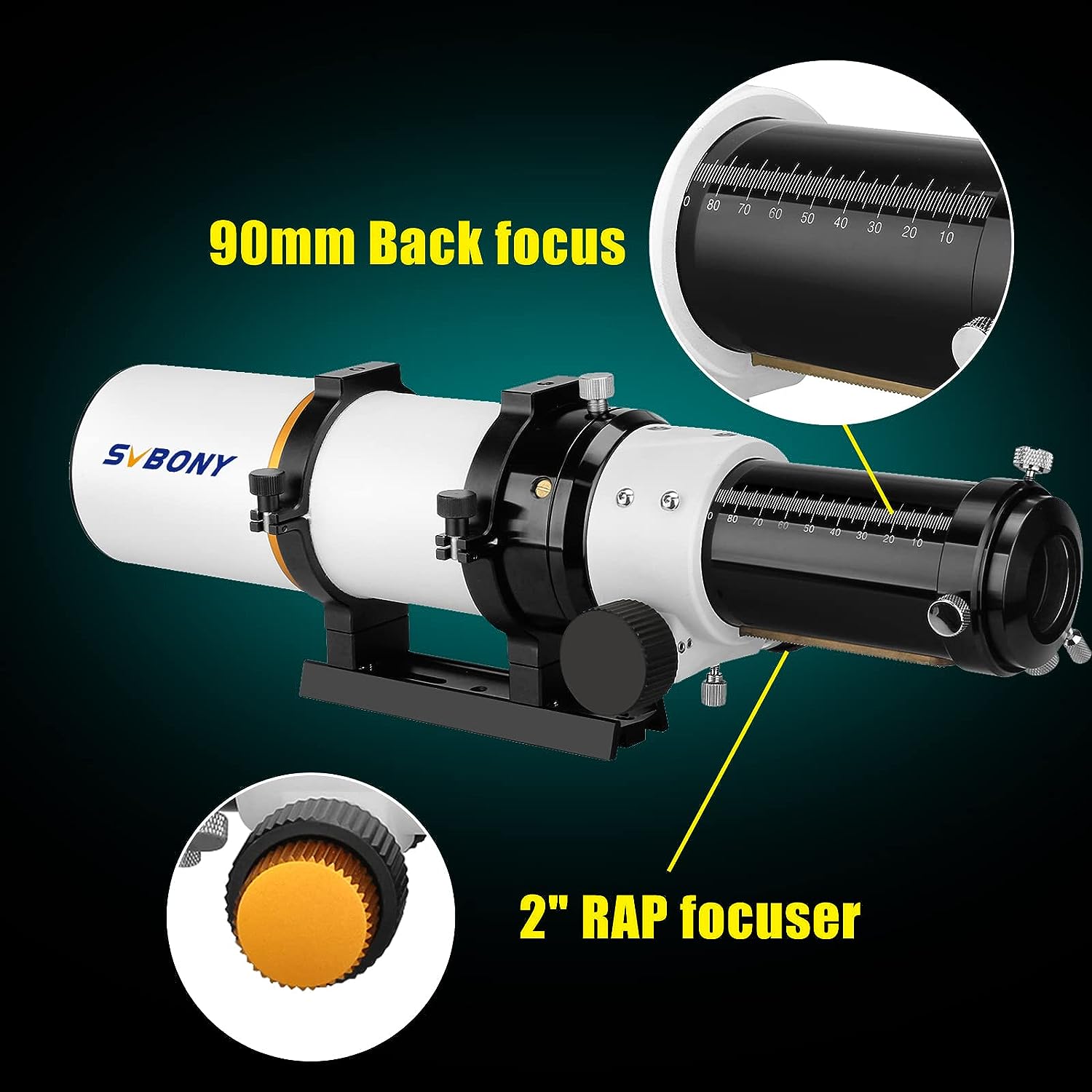 SVBONY SV503 Telescope, 70ED F6 Extra Low Dispersion Refractor OTA, Micro-Reduction Rap Focuser, for Astrophotography