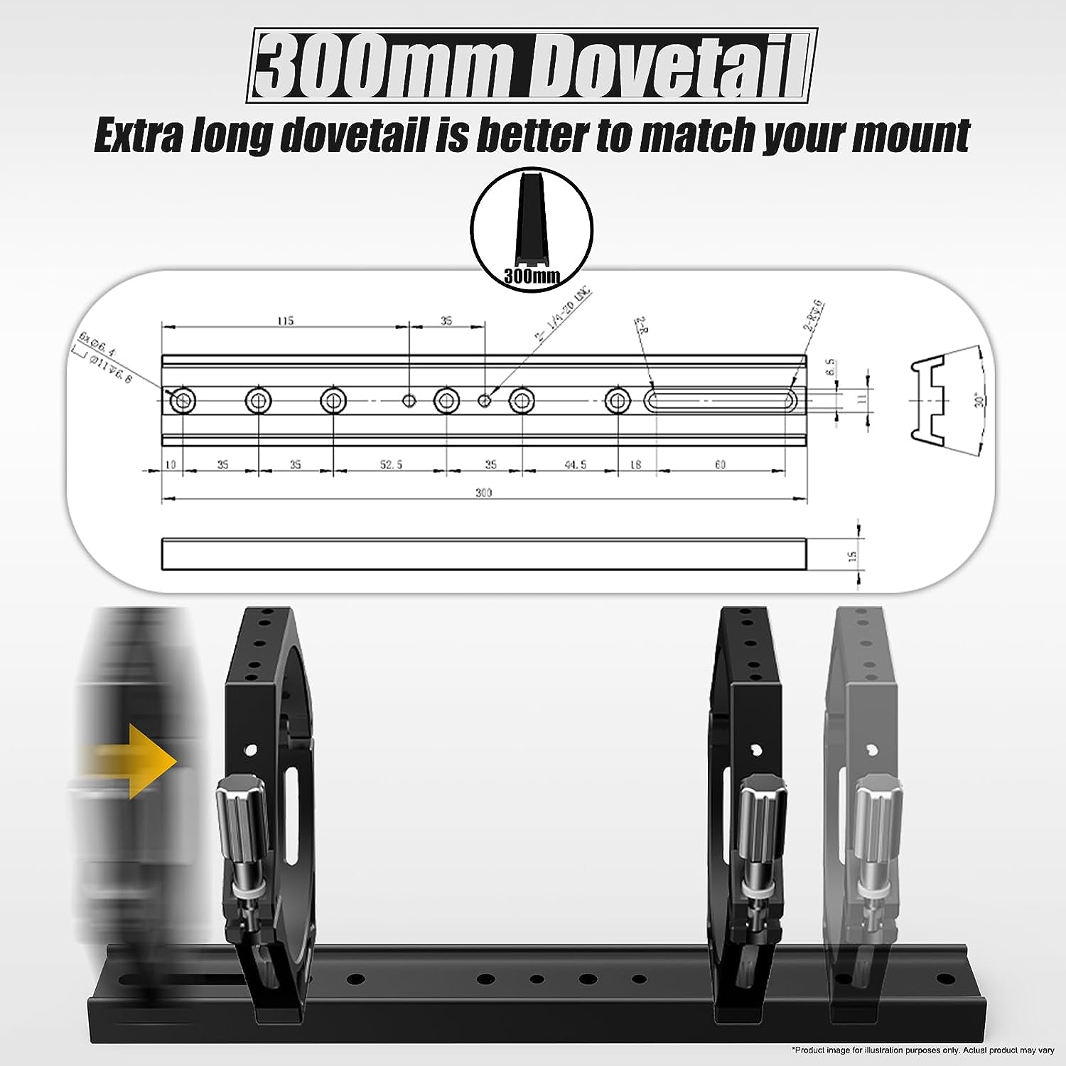 SVBONY SV550 APO Telescope, 122mm F7 Triplet Apochromatic Refractor Telescope, Telescope for Adults with 300mm Versatile V-Style Dovetail for Astrophotography and Visual with Bag