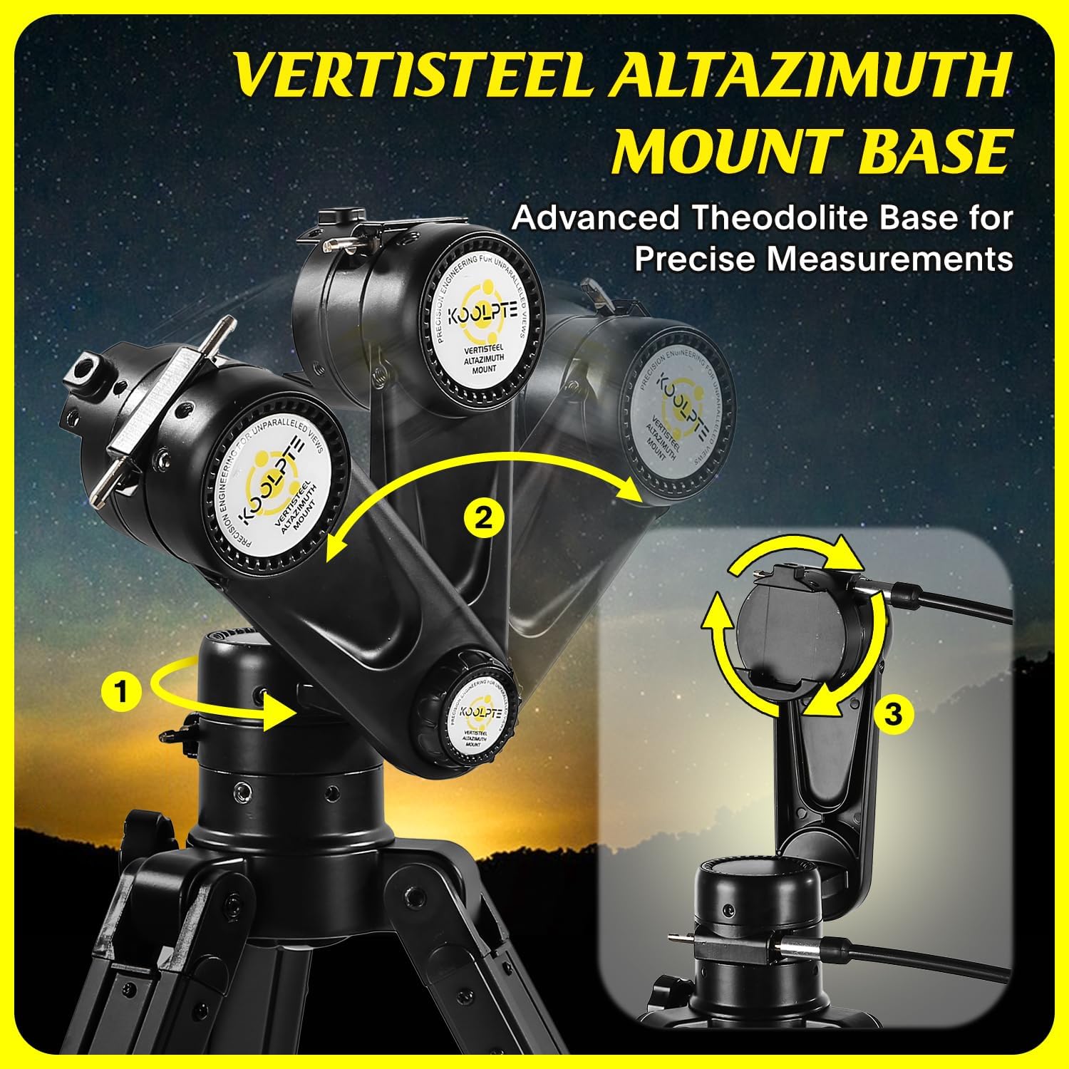 Telescope 90mm Aperture 900mm - High Precision Adjustment Vertisteel AZ Mount Base, Magnification 45-450x, Wireless Remote, Phone Adapter - Ideal for Astronomy Enthusiasts and Beginners